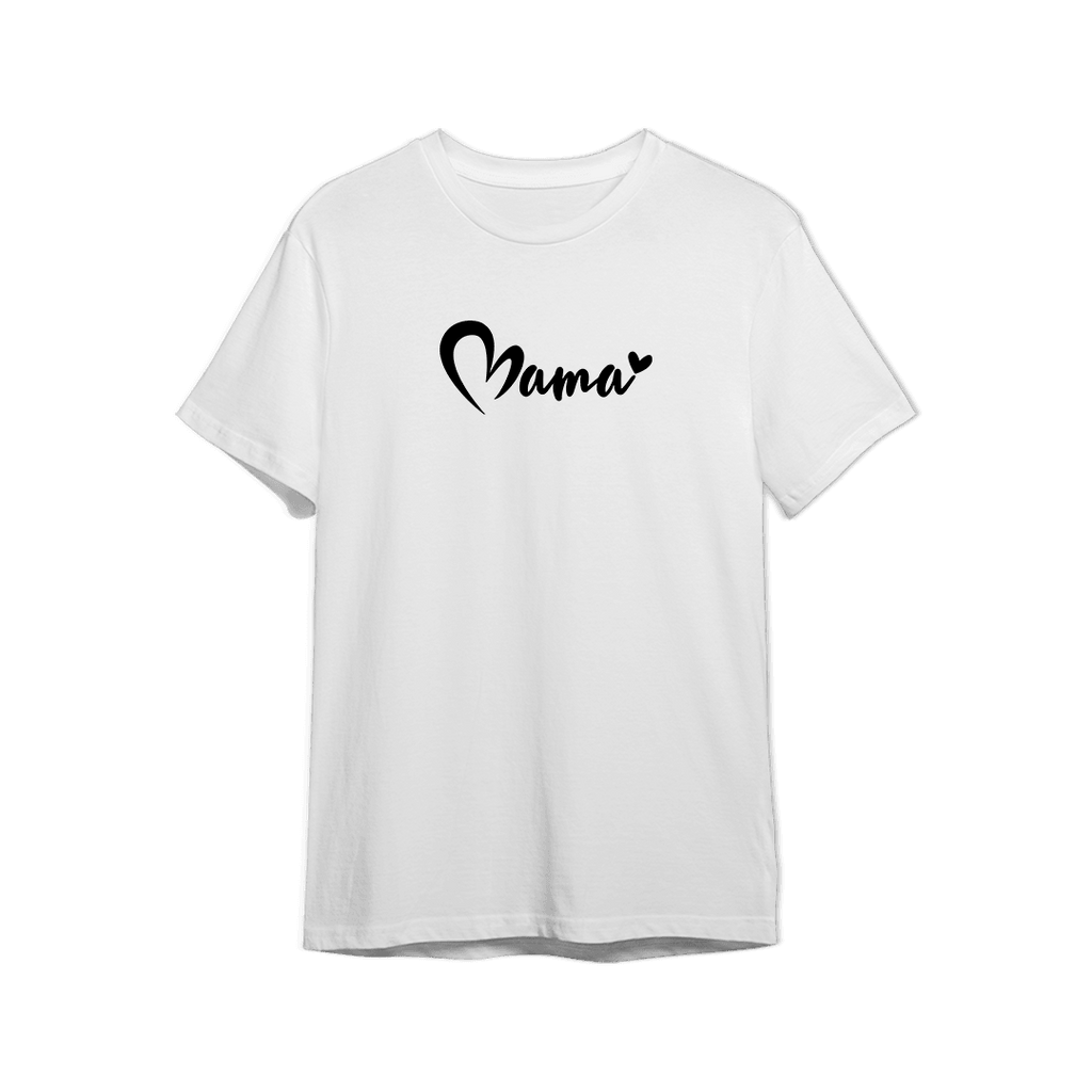Koszulka z Napisem "Mama - z Serduszkiem" - Mejkmi - Personalizowane Prezenty Dla Twoich Bliskich!