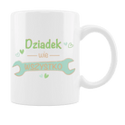 Kubek - Dziadek wie wszystko na prezent dla Dziadka - Mejkmi - Personalizowane Prezenty Dla Twoich Bliskich!