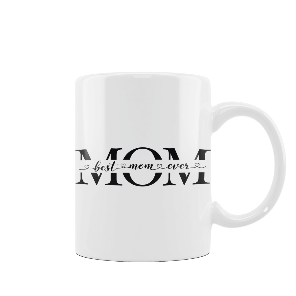 Kubek z Napisem Best Mom Ever na prezent dla Mamy z okazji Dnia Matki - Mejkmi - Personalizowane Prezenty Dla Twoich Bliskich!