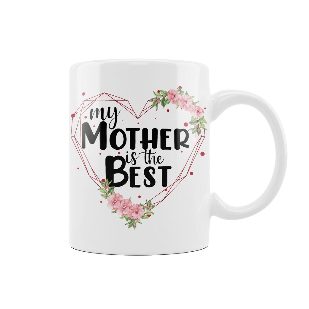 Kubek z Napisem "My mother is the best" - Mejkmi - Personalizowane Prezenty Dla Twoich Bliskich!