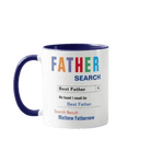 Personalizowany Kubek - FATHER SEARCH na prezent dla taty - Mejkmi - Personalizowane Prezenty Dla Twoich Bliskich!