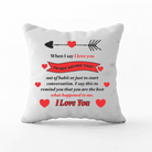 Poduszka - Kiedy mówię, że Cię kocham na prezent - Mejkmi - Personalizowane Prezenty Dla Twoich Bliskich!